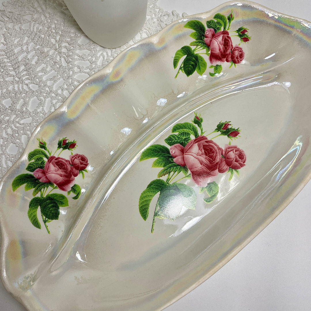 Блюдо необычной формы, фаянс Дружковского ФЗ, красное клеймо, цена за 1шт. Картинка 3